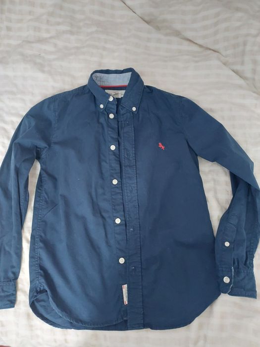 Сорочка синя Logg H and M зріст 140 slim fit