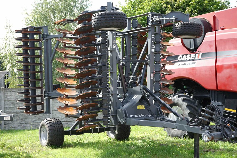 Agregat uprawowy , talerzowy Helagro  BTH 5m po pokazach