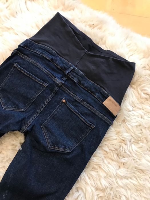 H&M MAMA jeansowe spodnie ciążowe rurki S/36