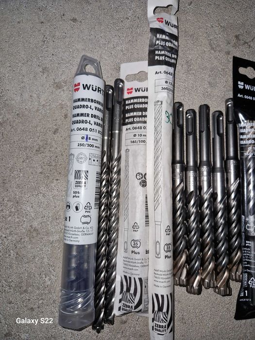 Nowe wiertła wurth do betonu