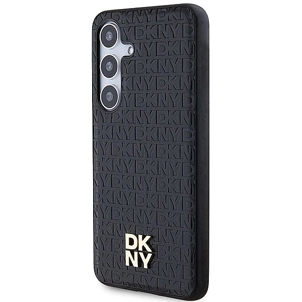 Etui DKNY Leather Pattern Metal Logo MagSafe na Samsung Galaxy S24+ -