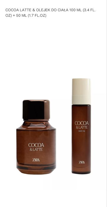 Zestaw cocoa latte & olejek do ciała 100 ml (3.4 fl. oz) + 50 ml (1.7 fl. oz)