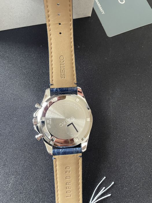 Seiko SBTR019 Chronograph Blue – NOWY