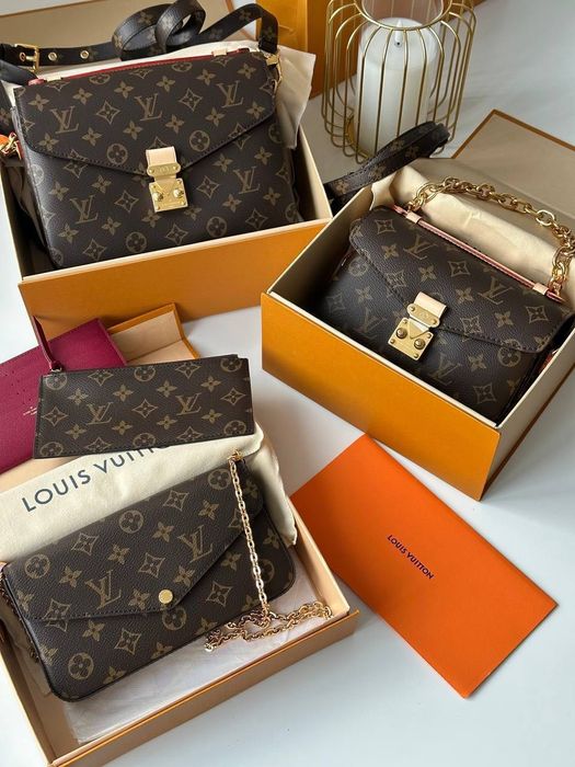 Сумка жіноча Луі Вітон Метіс Metis шкіряна Люкс версія