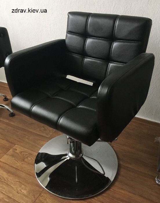 Кресло парикмахерское гидравлика, хром пятилучье, новые