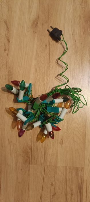 Stare lampki choinkowe prl