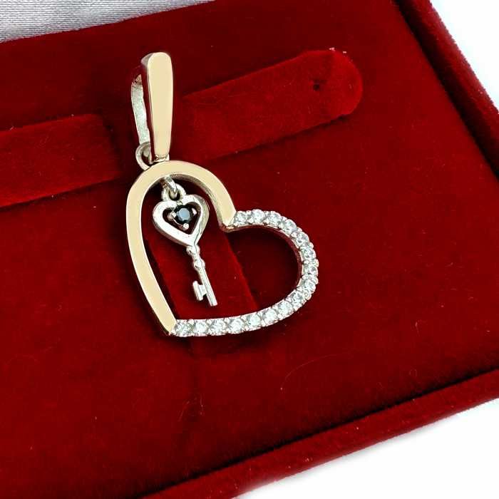 Підвіска Срібло, Золото Кулон  .Серебряный кулон. Подарунок. Подарок