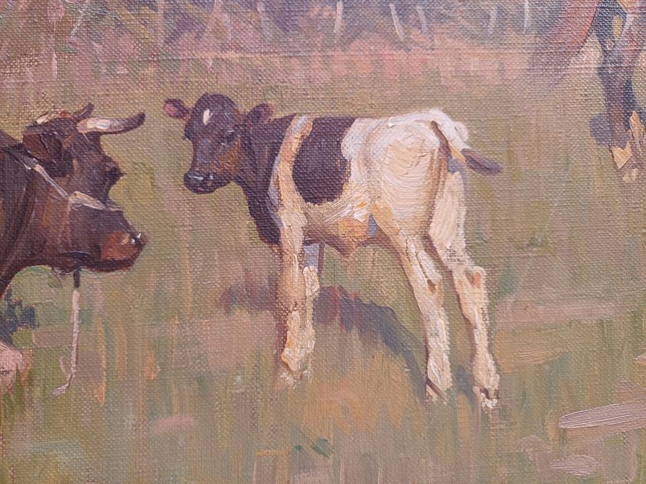 Stary obraz na płótnie SOREN EDSBERG ANDERSEN 1945 - 2021