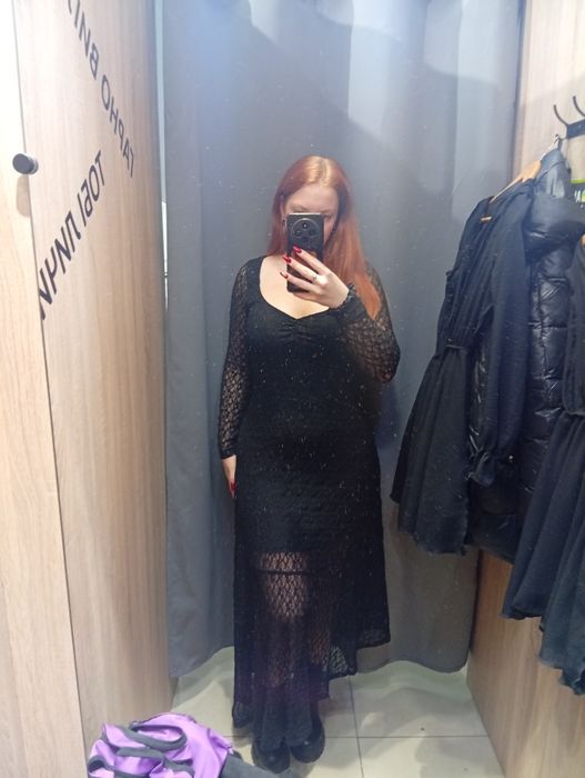 Довга /вечірня сукня з мереживом