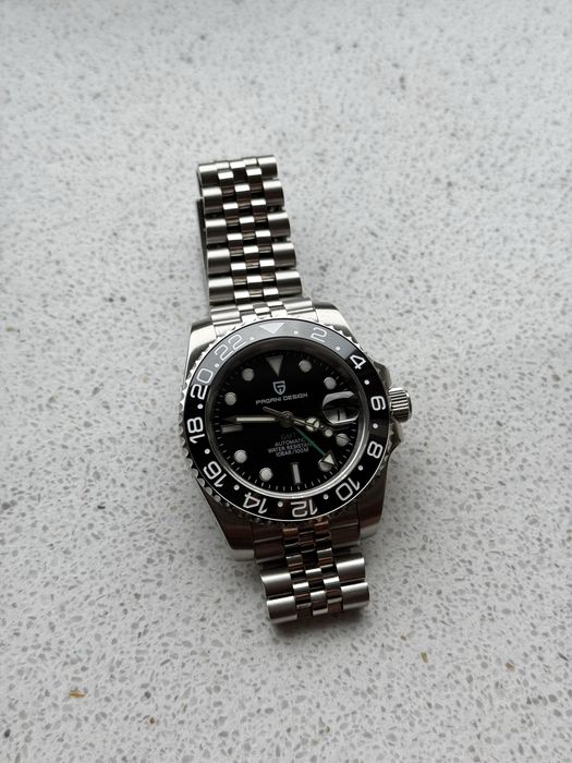 Zegarek Pagani Design GMT Automatic Czarny Ceramiczny Bezel Jak Nowy automat