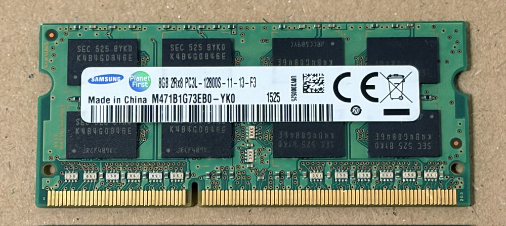 Samsung DDR3L SODIMM, 8GB, 1600MHz, C11, 1.35V (M471B1G73EB0-YK0)