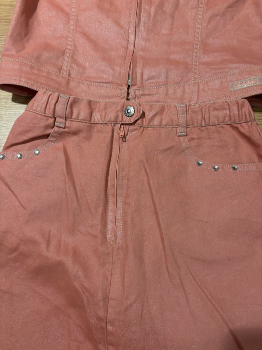 Komplet sukienka kurtka katana jeansowa 146