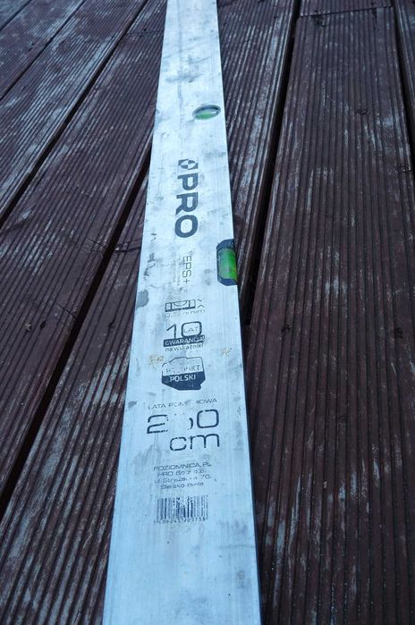 WYPRZEDAŻ/PRZEPROWADZKA poziomica aluminiowa 2,5 m łata
