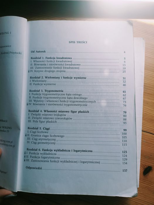 Zbiór zadań dla 2 klasy LO