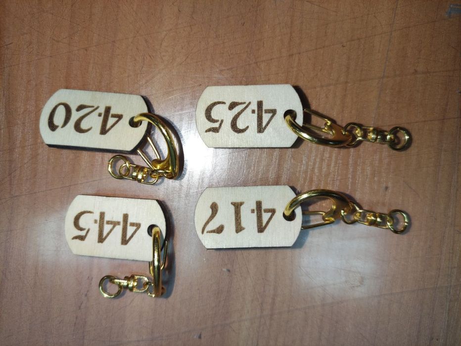 Бірки брелоки номера