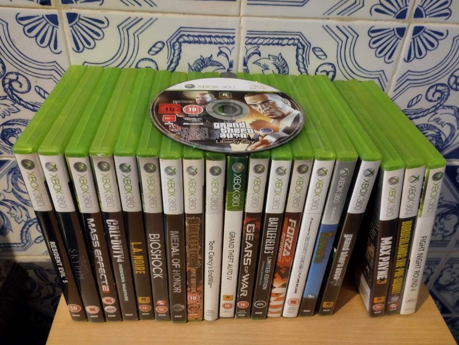 Conjunto de jogos Xbox e Xbox 360