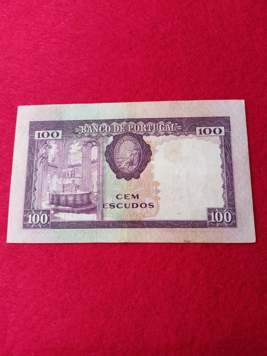Nota 100 Escudos Pedro Nunes 1961 "Bela"