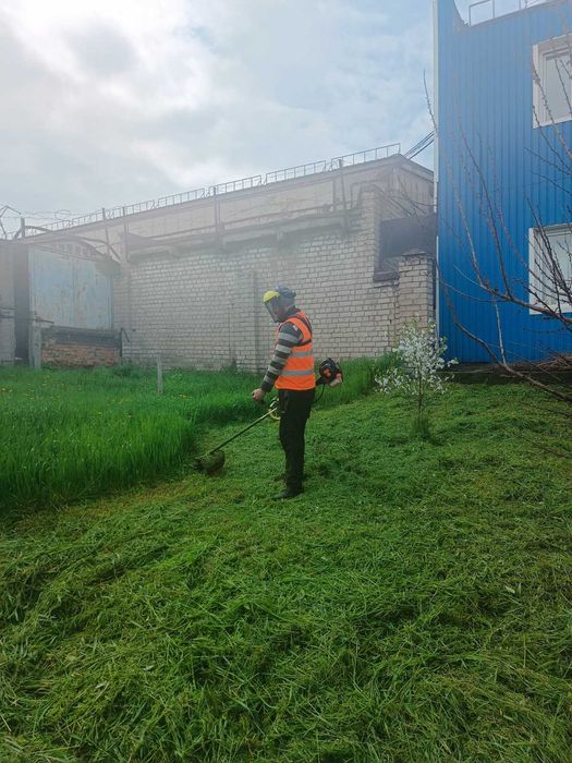 Покос травы, уборка территории, спил деревьев,работаем с ОСББ.