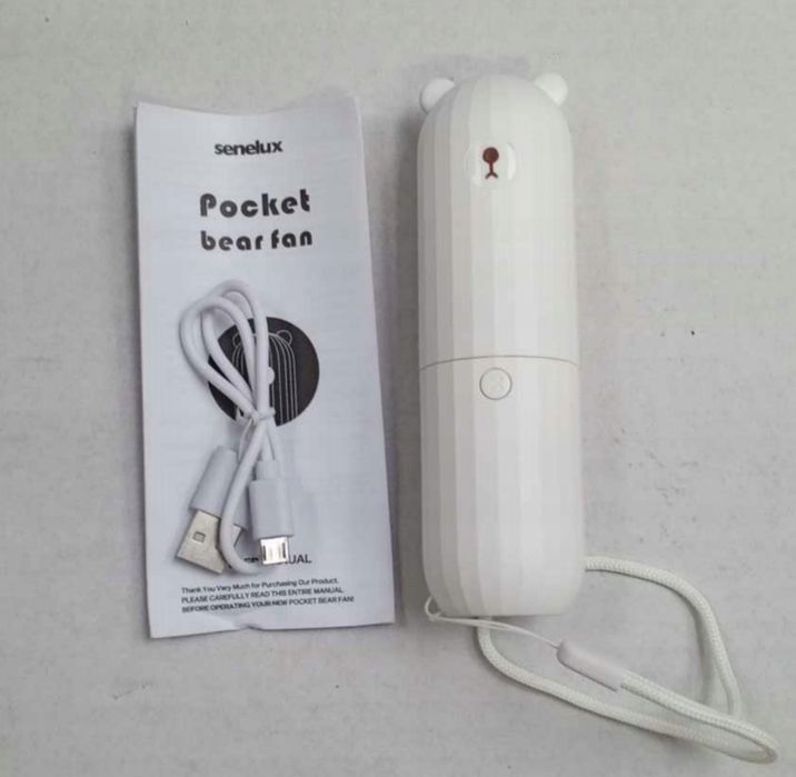 Mini wentylator miś z funkcja powerbank - Senelux