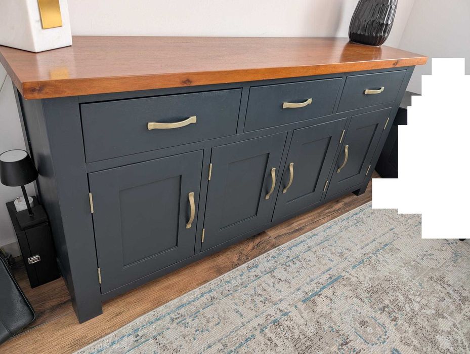 Drewniana Komoda do biura / przedpokoju (akacja)