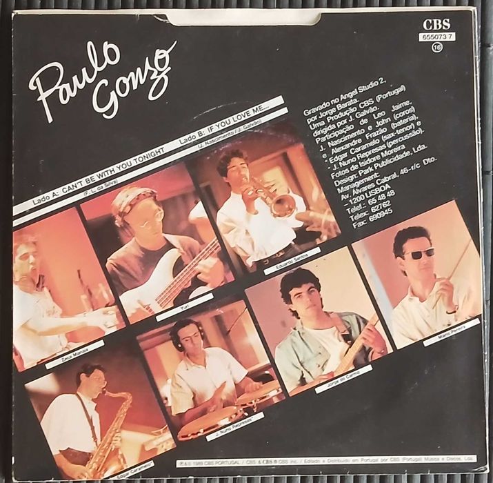 Paulo Gonzo - Can't Be With You Tonight (Vinil 7")