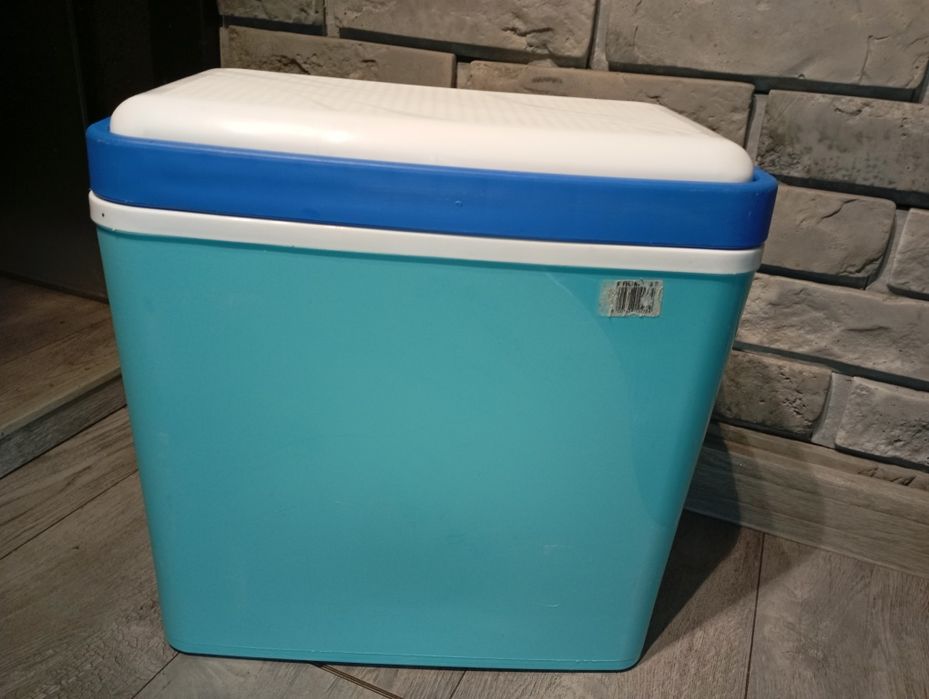 Lodówka turystyczna przenośna PROMO 25 na wkłady Kolor morski, biały