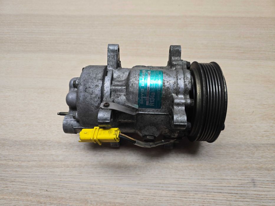 Compressor Ar Condicionado Sanden SD6V12 Modelo 1437 R134a Citroën Peugeot Original Usado