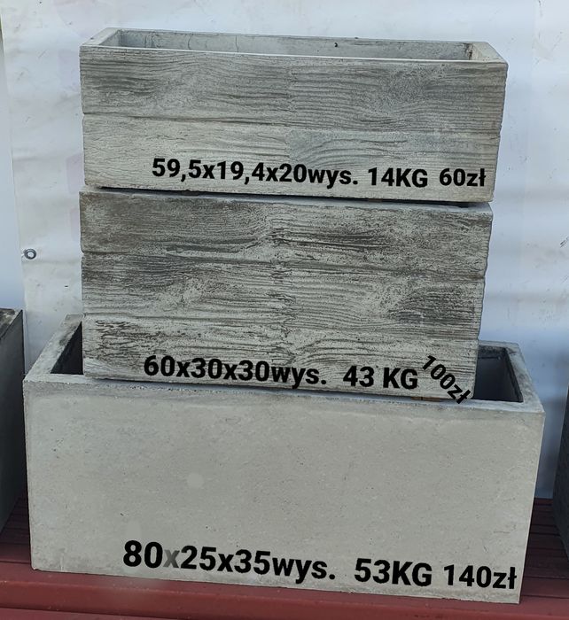 Doniczki betonowe najtaniej