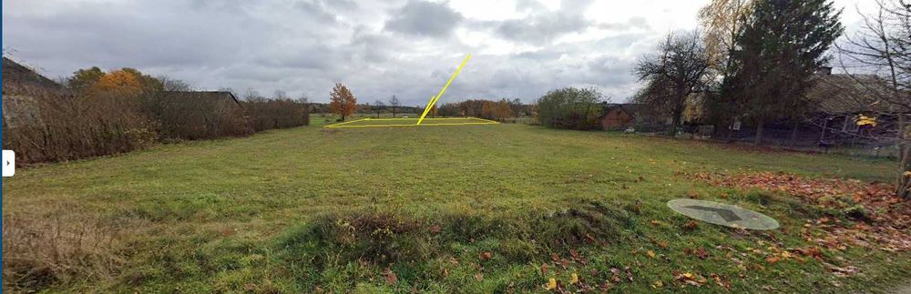 Działka budowlana pow. 2455 m²  warunki zabudowy bezterminowe