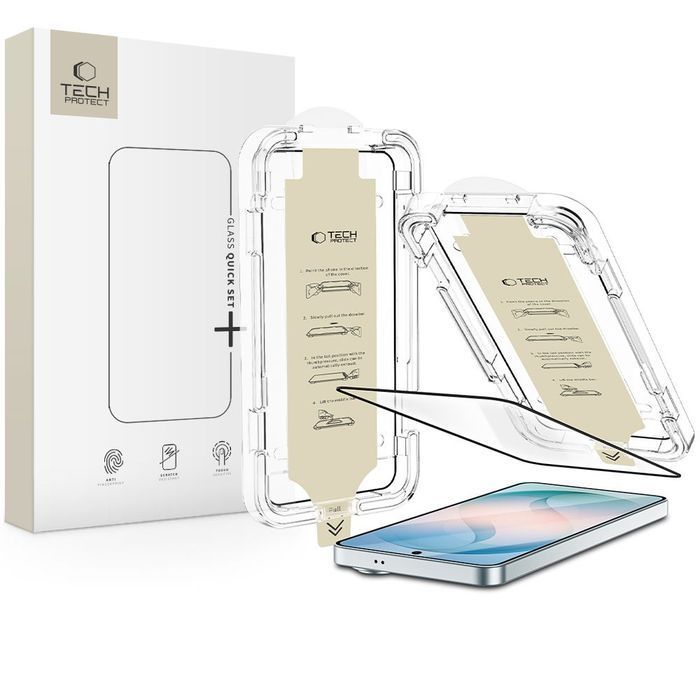 SZKŁO ANTYREFLEKSYJNE TECH-PROTECT QUICK SET AR+ GALAXY S26+ PLUS BLACK