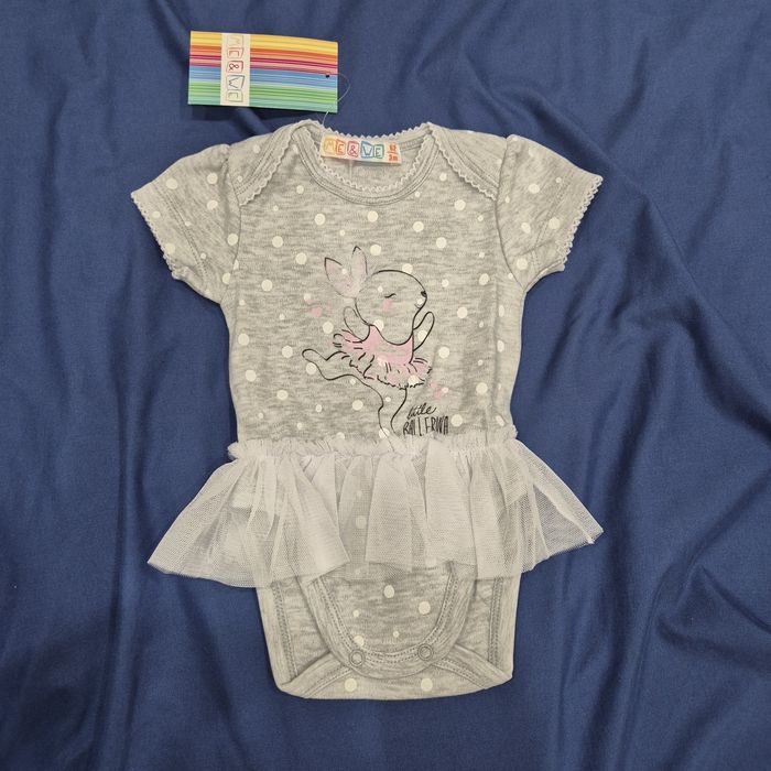 Боді зі спідницею пачкою балерини Me & We, сірий, 3місяці, 62 см, нове