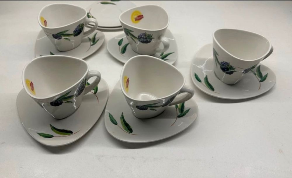 Filiżanki do kawy porcelanowe Lipton