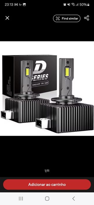 Lâmpadas Led D1s novas em caixa