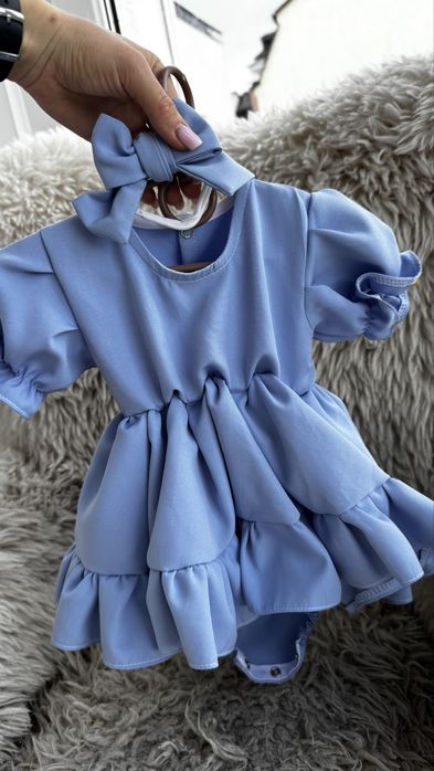 Сукня плаття Святкова нарядна ефектна сукня-боді доя дівчинки