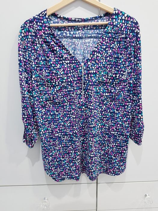 Damska kolorowa tunika w dużym rozmiarze