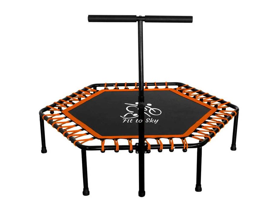 Батут кімнатний складний FitToSky 102 см, зелений,синій,червоний