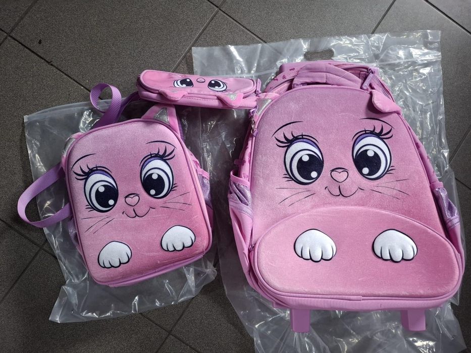 Glossy Bird oryginalny plecak dziewczęcy 3w1