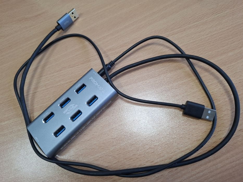 USB-ХАБ promate EZHUB-7 7ХUSB 3.0 grey