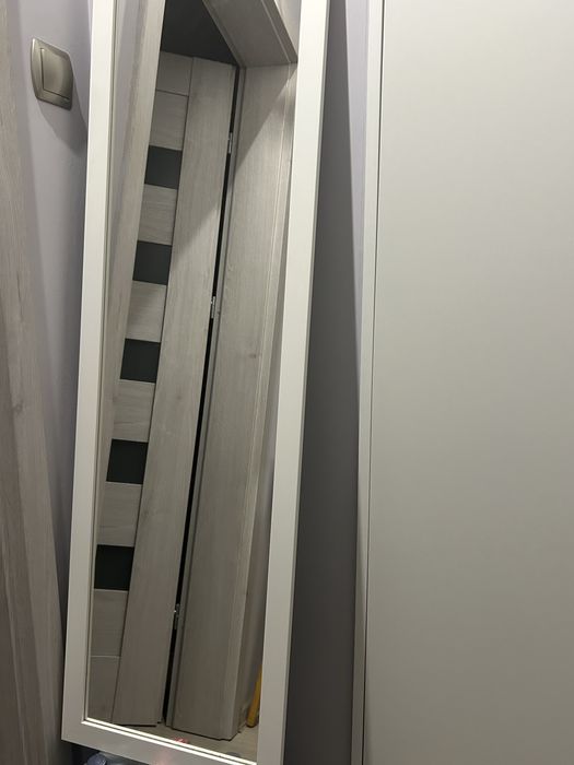 Lustro białe 36 x 126