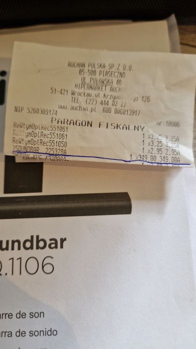 Soundbar kino domowe