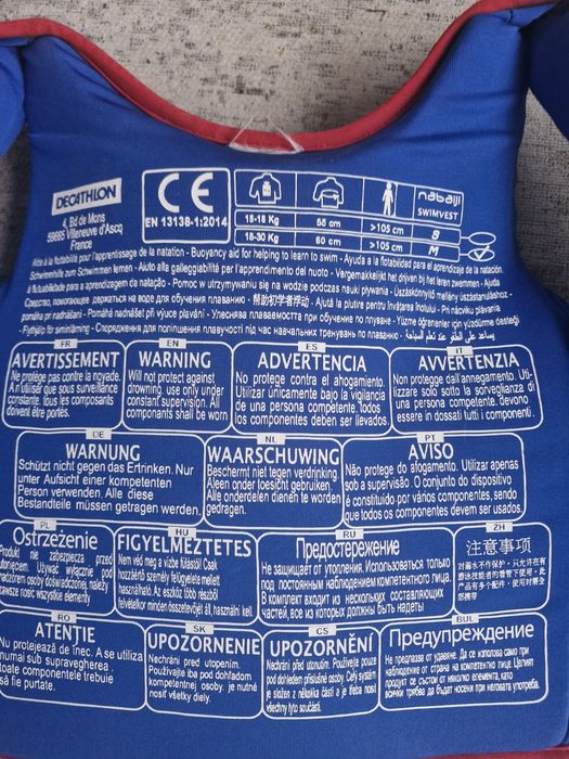 Kamizelja do plywania dechatlon dla dziecka
1/5
decathlon
Kamizelka pł