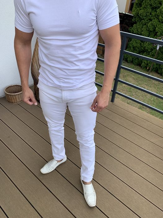 Buty mokasyny skorzane 41 białe Krisbut comfort