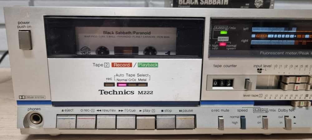 Magnetofon deck TECHNICS RS-M222. Japan