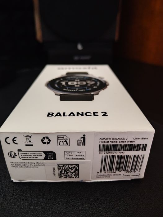 Smartwatch Amazfit Balance | Stan Idealny | Gwarancja 1,5 roku | 2 Pas