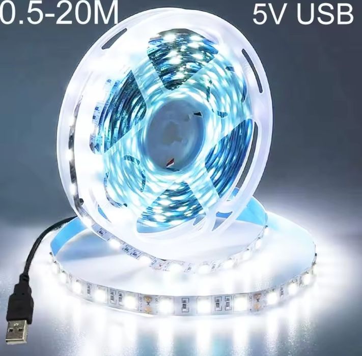 5м/led стрічка 5v USB, лед лента 5 вольт  з ЮСБ