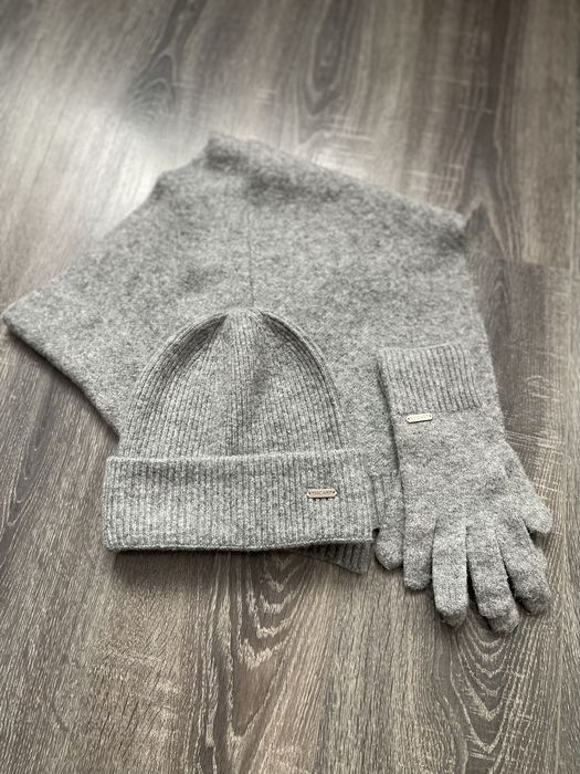 Стильний набір шапка,шарф,рукавиці