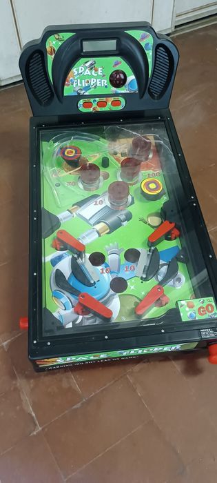 Jogo flipper pin-ball de mesa