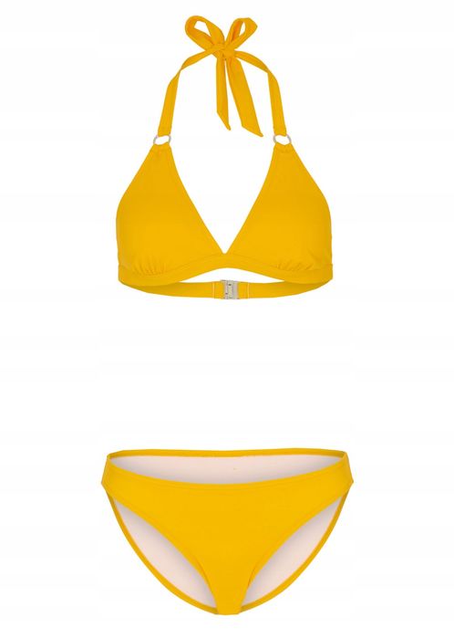 B.P.C bikini żółte z wiązaniem na szyi ^42