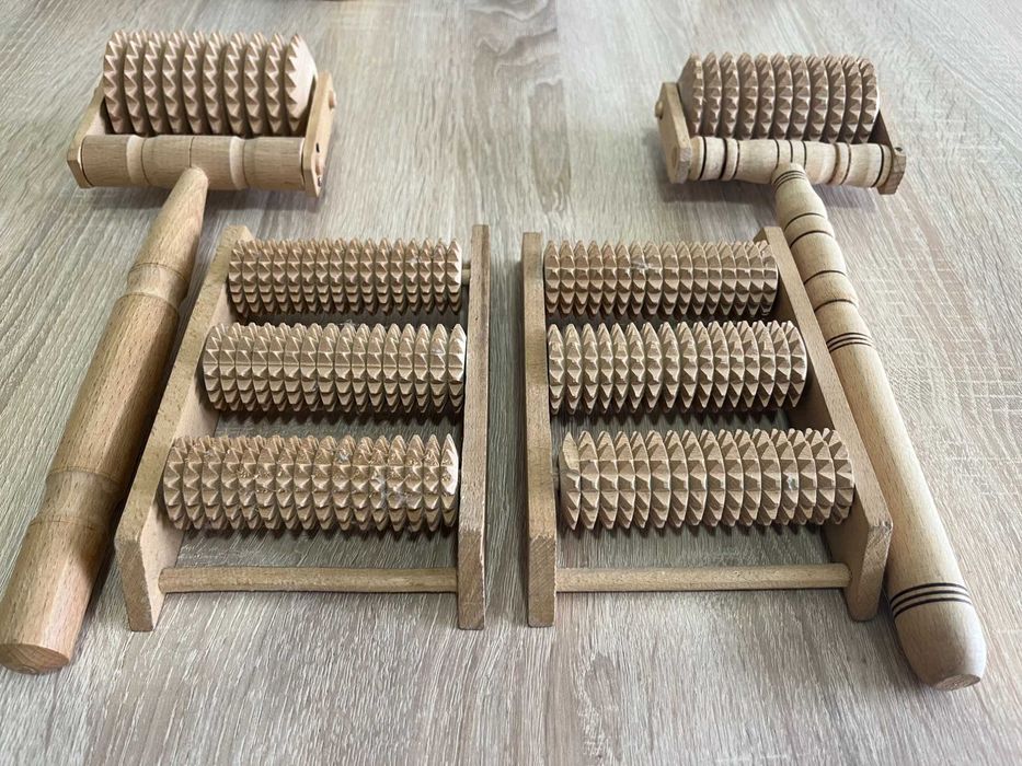 масажери деревяні для ніг і тіла