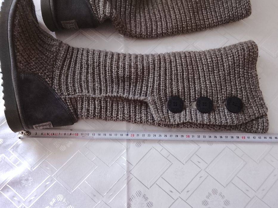 UGG wełniane długie płaskie r 37 spr zdjęcia